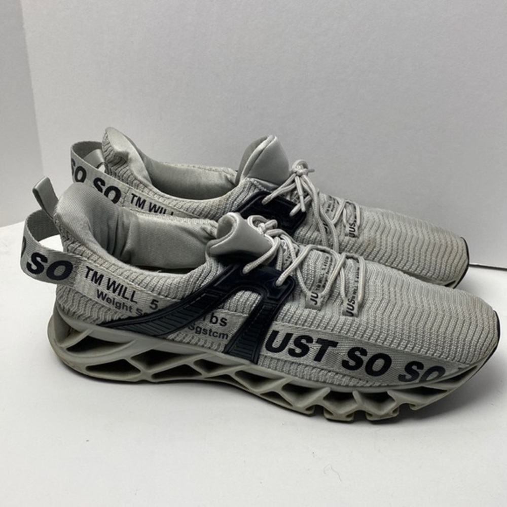 Just SOSO Gray Men's Running Sneakers Size EUR 47/ US Size 13